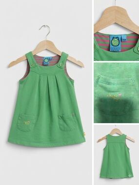 Gagou Tagou Green Sleeveless Pocket Tank Top for Kids 24m - retro Y2K 90s